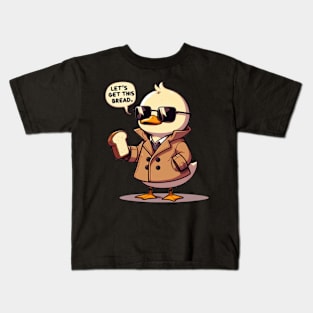 Funny duck, Let's get this bread! Kids T-Shirt